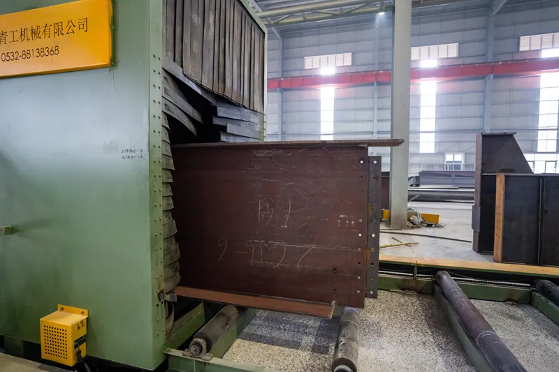 Heavy-Duty Roller Conveyor Shot Blasting Machine Exported to Turkey for H-Beam & Steel Structure Treatment