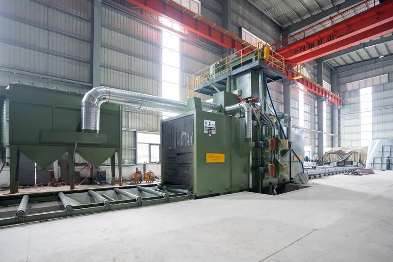 Heavy-Duty Roller Conveyor Shot Blasting Machine Exported to Turkey for H-Beam & Steel Structure Treatment