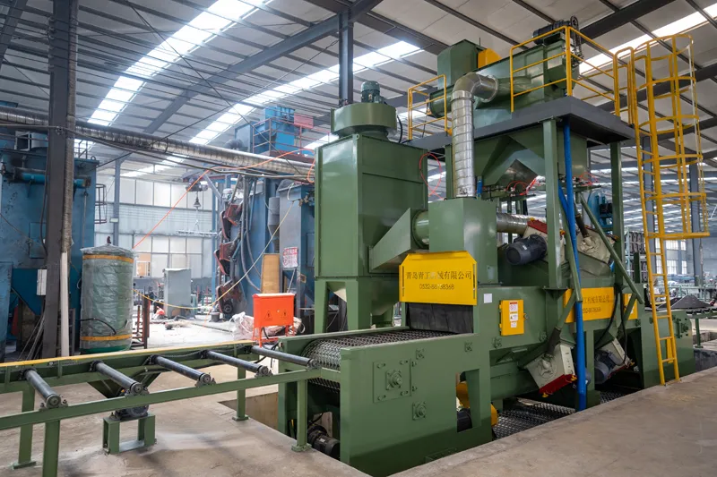 Mesh Belt Shot Blasting Machine for Leaf Springs Mesh Belt Shot Blasting Machine for Leaf Springs