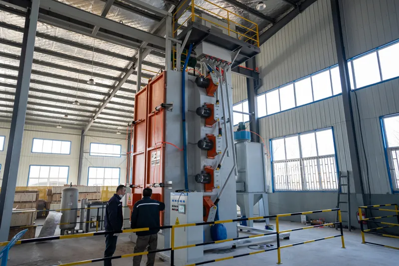 QGMA Hook Type Shot Blasting Machine Delivered to the UK for Pressure Vessel Surface Preparation QGMA Hook Type Shot Blasting Machine Delivered to the UK for Pressure Vessel Surface Preparation
