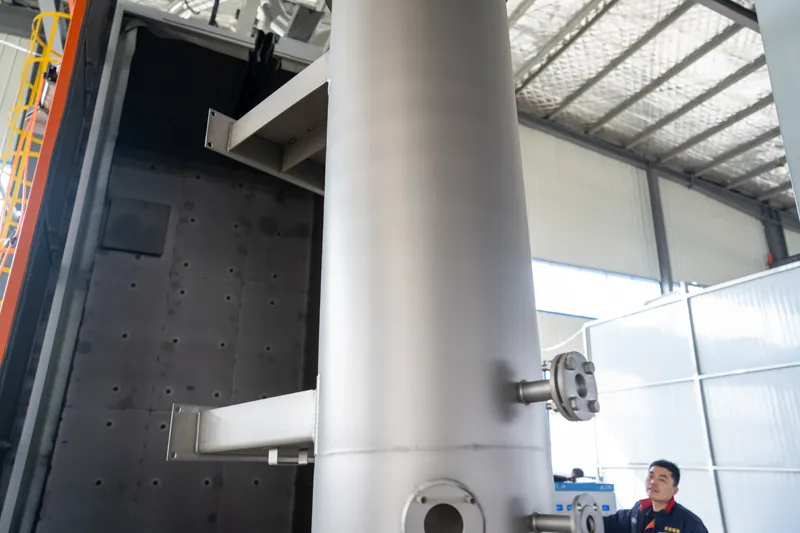 QGMA Hook Type Shot Blasting Machine Delivered to the UK for Pressure Vessel Surface Preparation QGMA Hook Type Shot Blasting Machine Delivered to the UK for Pressure Vessel Surface Preparation