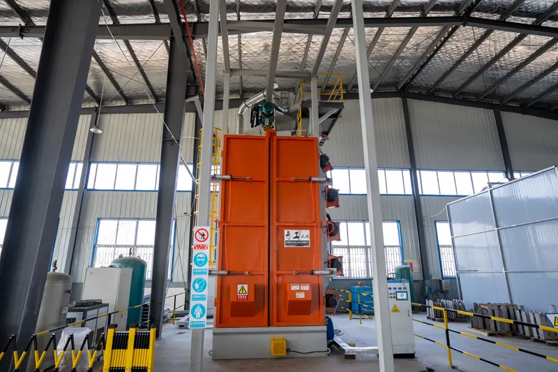 QGMA Hook Type Shot Blasting Machine Delivered to the UK for Pressure Vessel Surface Preparation QGMA Hook Type Shot Blasting Machine Delivered to the UK for Pressure Vessel Surface Preparation