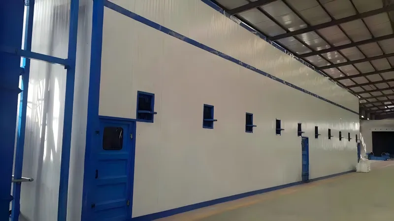Sandblasting Room 7 m×4 m×3 m Sandblasting Room 7 m×4 m×3 m